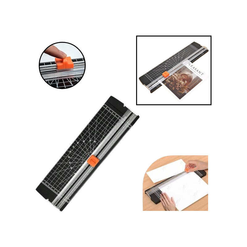 CORTADOR PAPEL A4 BIDIRECCIONAL GUILLOTINA NEGRO MANUAL