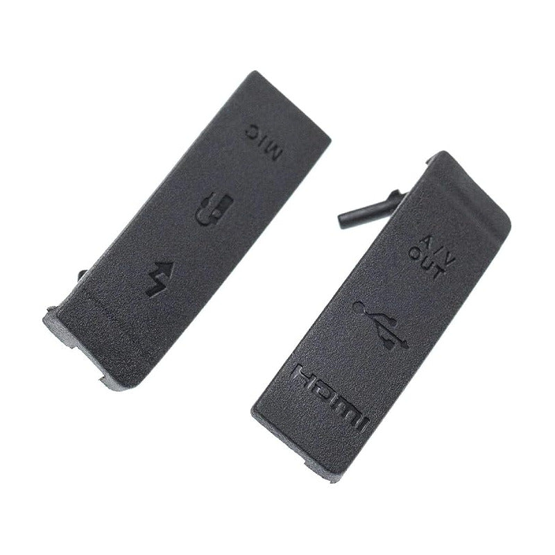 TAPA COBERTOR GOMA CAUCHO CONEXIONES CANON 5D MARK 2 NEGRO