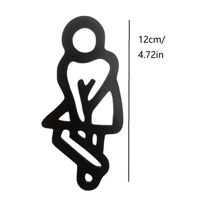 2 SEÑAL BAÑO DAMAS CABALLEROS RESTAURANTE BAR CAFETERÍA NEGRO