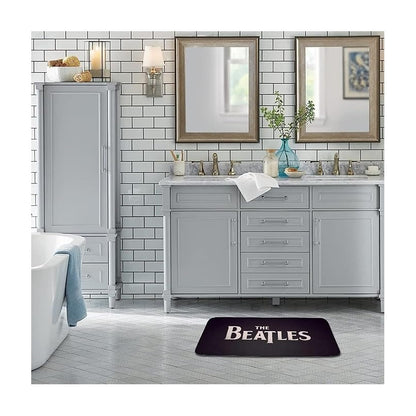 TAPETE HOGAR COCINA ENTRADA CASA ALCOBA LOGO BEATLES 40X60 60 CM 40 CM THE BEATLES BLANCO/NEGRO