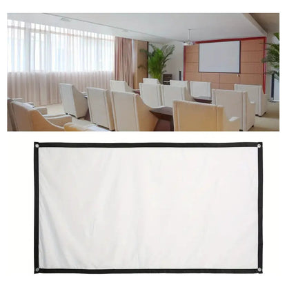 PANTALLA TELÓN PROYECTOR VIDEO BEAM PELICULA JUEGOS 130X75