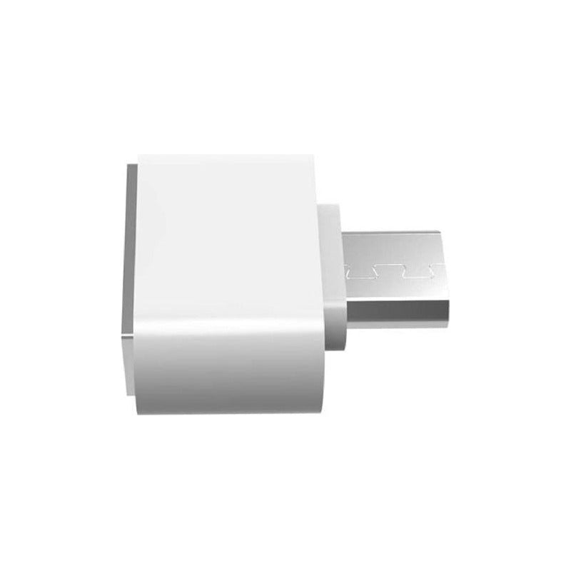 ADAPTADOR CONVERTIDOR USB HEMBRA A MICRO USB MACHO OTG 3.0 BLANCO
