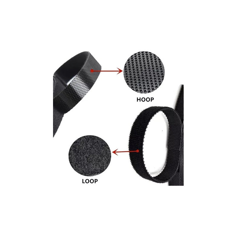 5 X ORGANIZADOR CABLES VELCRO ESCRITORIO OFICINA COMPUTADOR