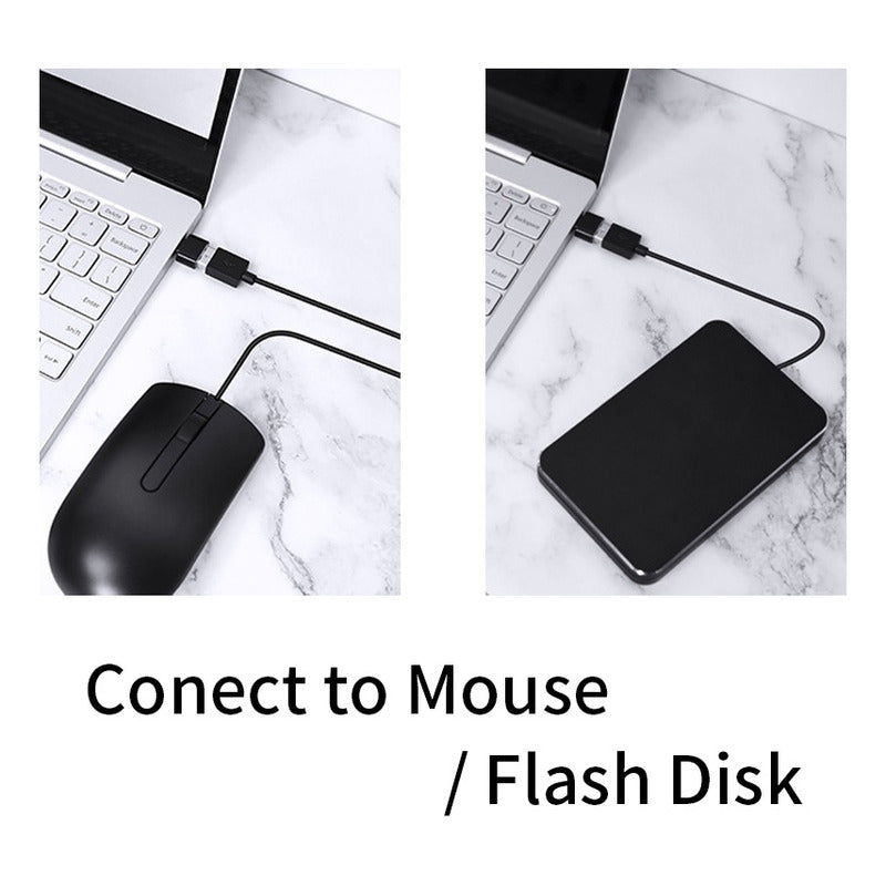 ADAPTADOR CONVERTIDOR USB HEMBRA TIPO C MACHO OTG 3.0 NEGRO NEGRO