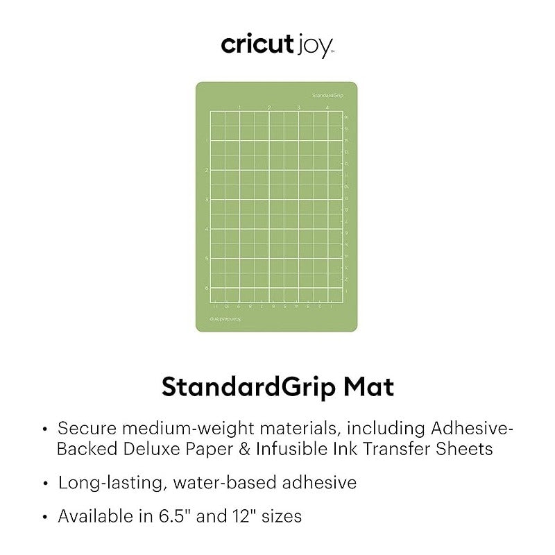 TAPETE CORTE 6.5  X 4.5   PARA CRICUT JOY STANDAR GRIP VERDE VERDE CLARO