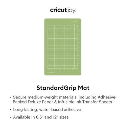 TAPETE CORTE 6.5  X 4.5   PARA CRICUT JOY STANDAR GRIP VERDE VERDE CLARO