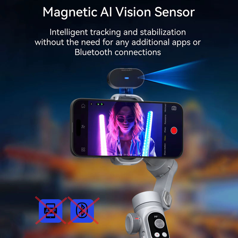 GIMBAL AOCHUAN SMART XE SEGUIMIENTO AI 3 EJES CELULAR NEGRO