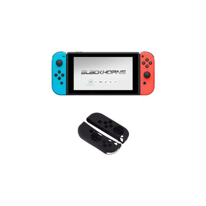 JUEGO PROTECTOR SILICONA CONTROL PARA NINTENDO SWITCH & OLED NEGRO