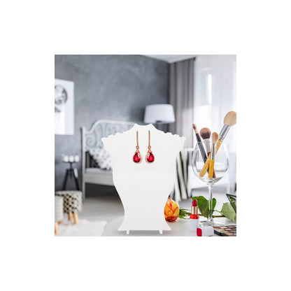 EXHIBIDOR JOYAS COLLAR ARETES PENDIENTES JOYERIA SOPORTE BLANCO