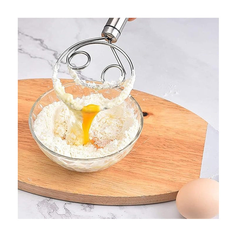 BATIDOR MEZCLADOR MASA DANÉS PAN PASTELERÍA HORNEADO GALLETA PLATEADO