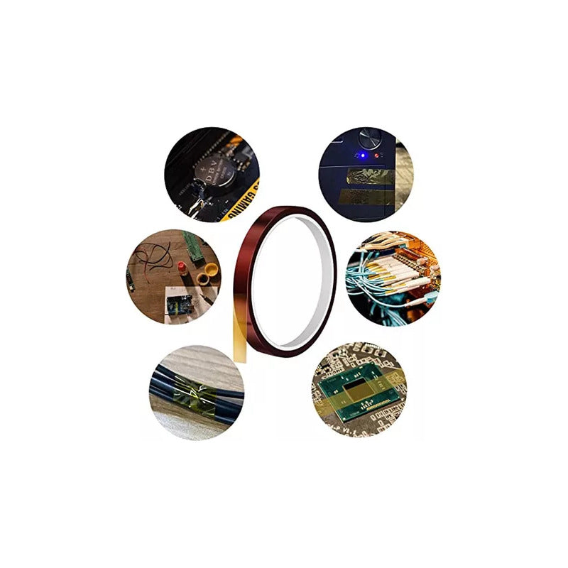 2X CINTA TÉRMICA 8MM 10MTS 50° 260°C SUBLIMACIÓN ELECTRÓNICA NARANJA CLARO