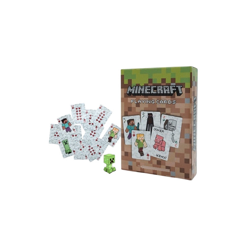 JUEGO CARTAS POKER VERSIÓN LIMITADA MINECRAFT MARRÓN CLARO PERSONAJES MINECRAFT UNIVERSAL