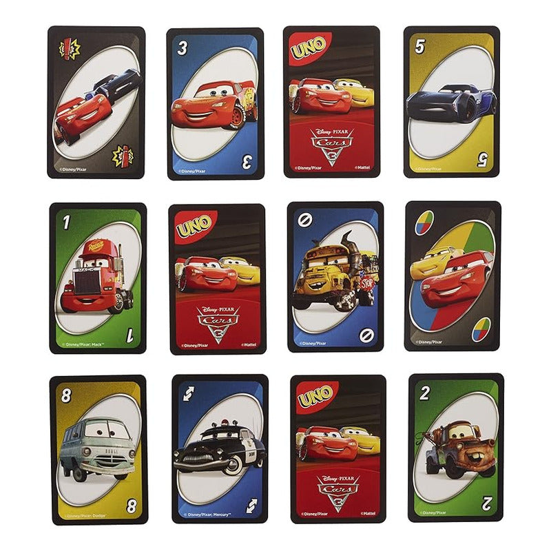 JUEGO CARTAS UNO VERSIÓN LIMITADA CARS MESA DIVERSIÓN
