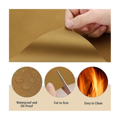 HOJA TEFLÓN 30X20 CMS SUBLIMACIÓN COCINA PLANCHA CALOR HORNO MARRÓN CLARO