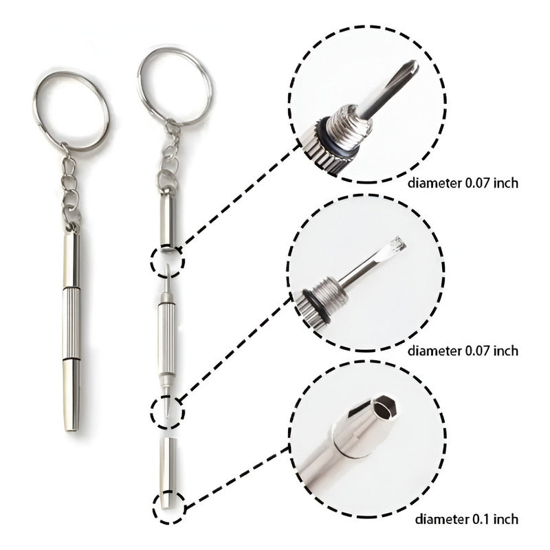 LLAVERO DESTORNILLADOR GAFAS RELOJ CELULAR ELECTRONICOS