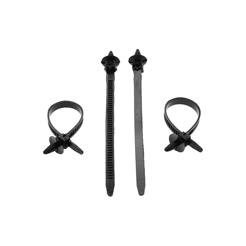 5X PIN CLIP PLÁSTICO REMACHE ABRAZADERA AJUSTE CARRO CABLES NEGRO