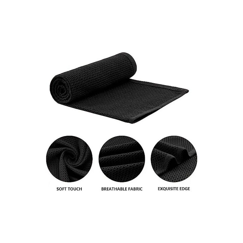 PAÑO TOALLA LIMPIEZA MULTIUSOS MICROFIBRA SUPERABSORBENTE NEGRO