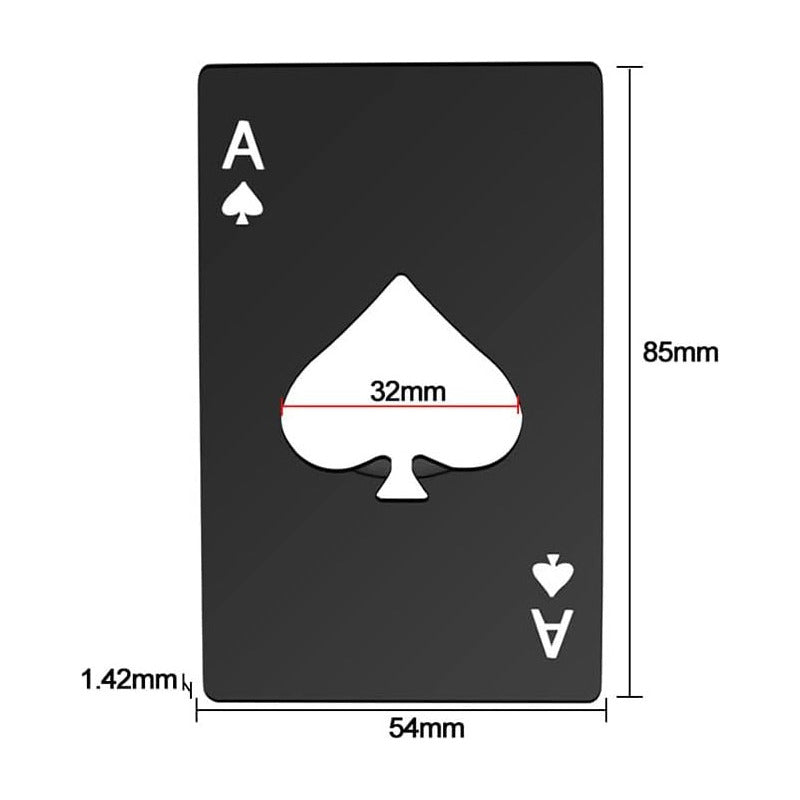 DESTAPADOR ABRE BOTELLAS ACERO INOXIDABLE AS PICAS NEGRO NEGRO