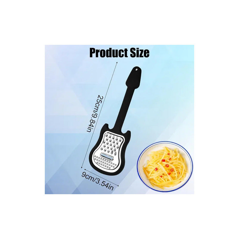 RALLADOR QUESO 3 EN 1 ACERO INOXIDABLE GUITARRA ELÉCTRICA NEGRO