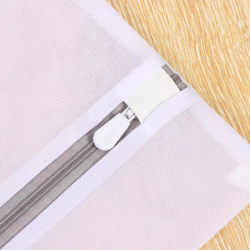 BOLSA LAVADO ZAPATOS TENNIS CALZADO MEDIAS LAVADORA BLANCO