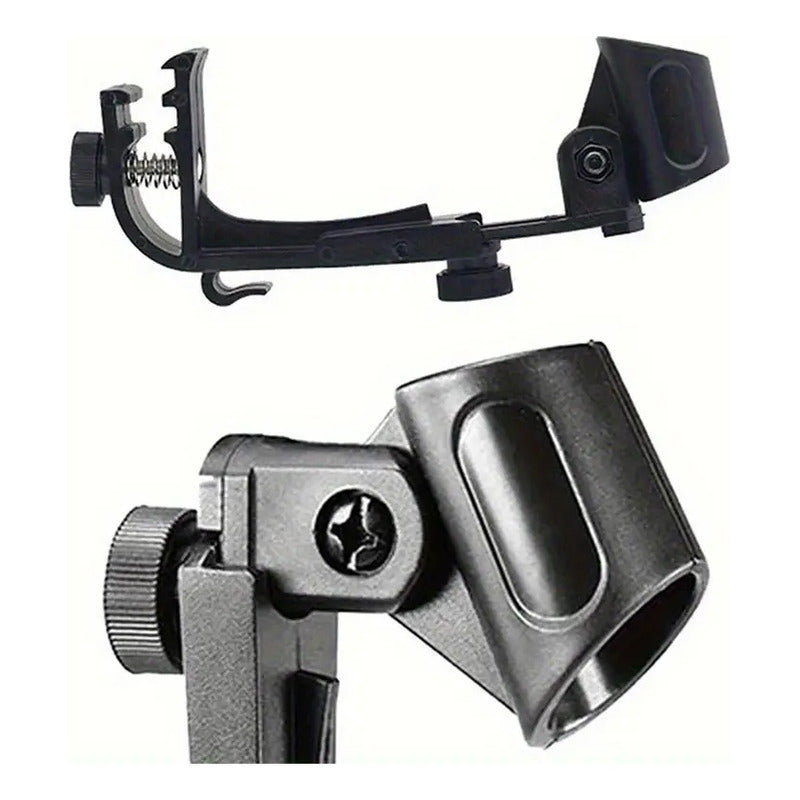 BASE SOPORTE MICRÓFONO BATERÍA ANILLO ARO REDOBLANTE TOM NEGRO