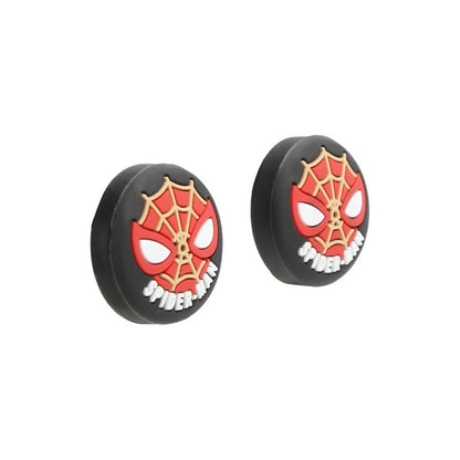 2X PROTECTOR SILICONA JOYSTICK SPIDERMAN LOGO VINTAGE NEGRO NEGRO