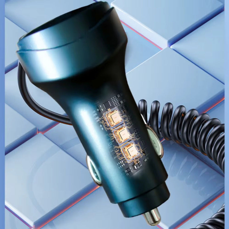 CARGADOR RAPIDO 3 EN 1 CELULAR LIGHTNING TIPO-C MICRO USB NEGRO