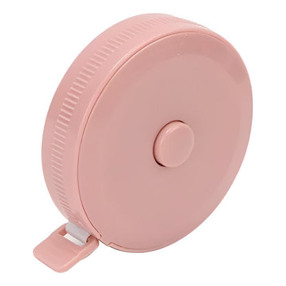 CINTA MÉTRICA CORPORAL RETRÁCTIL ROSA PORTABLE BOLSO CARTERA
