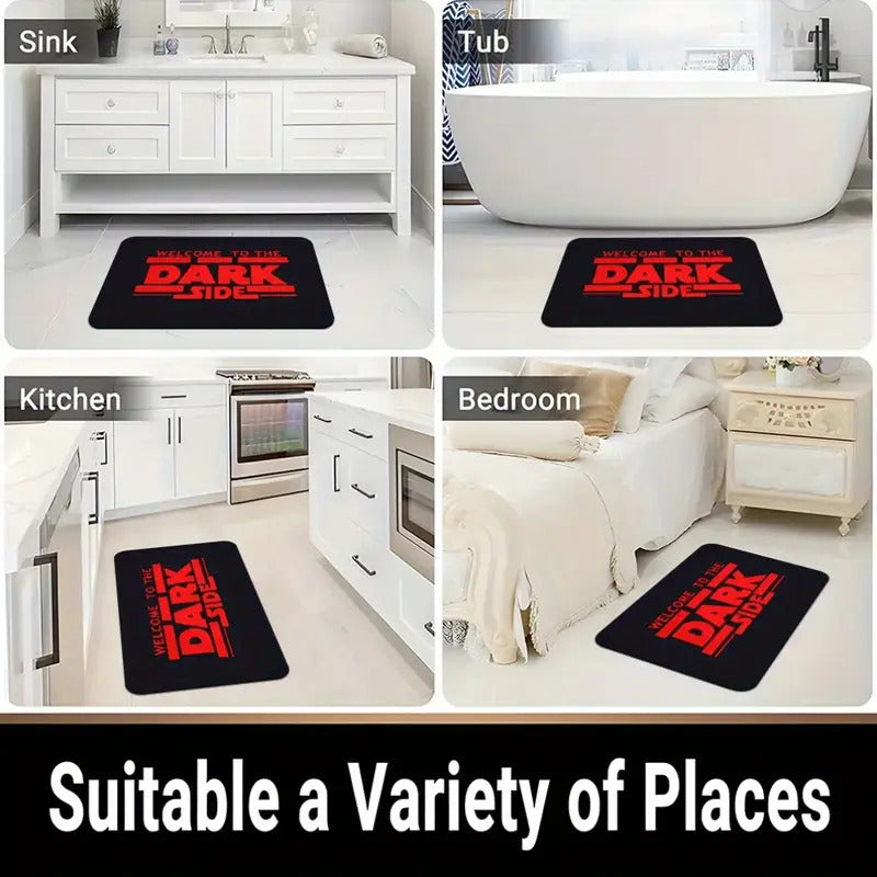 TAPETE HOGAR COCINA ENTRADA CASA DISEÑO DARK SIDE ROJO 40X60 60 CM 40 CM STAR WARS NEGRO/ROJO