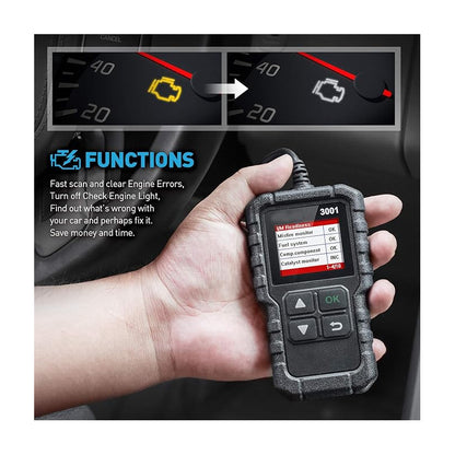 ESCANER CARRO AUTOMOVIL AUTOMOTRIZ OBD2 CR3001 SCANNER