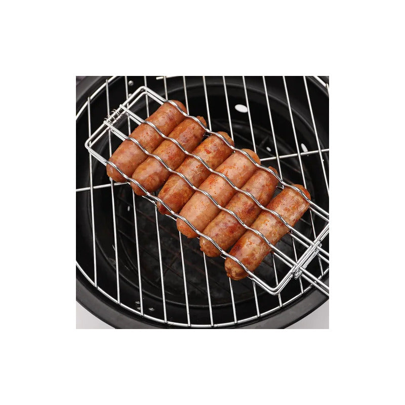 PARRILLA ACERO INOXIDABLE SALCHICHAS BBQ RESTAURANTE COCINA