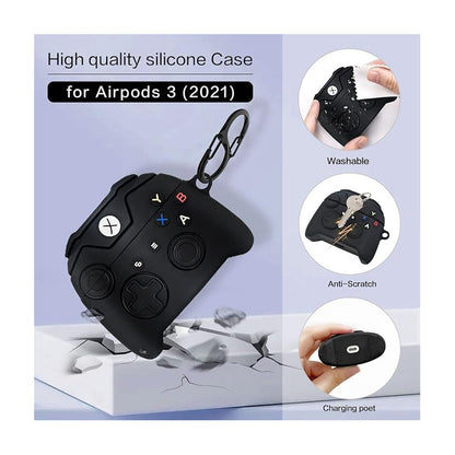 ESTUCHE AUDIFONOS AIRPODS 3 GEN TIPO CONTROL XBOX CLÁSICO MIXTO