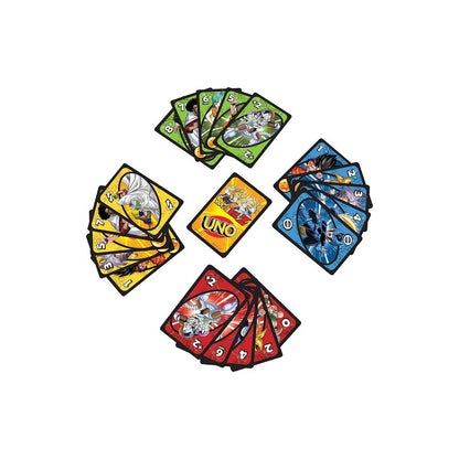 JUEGO CARTAS UNO DRAGÓN BALL Z GOKU VEGETA TRUNKS