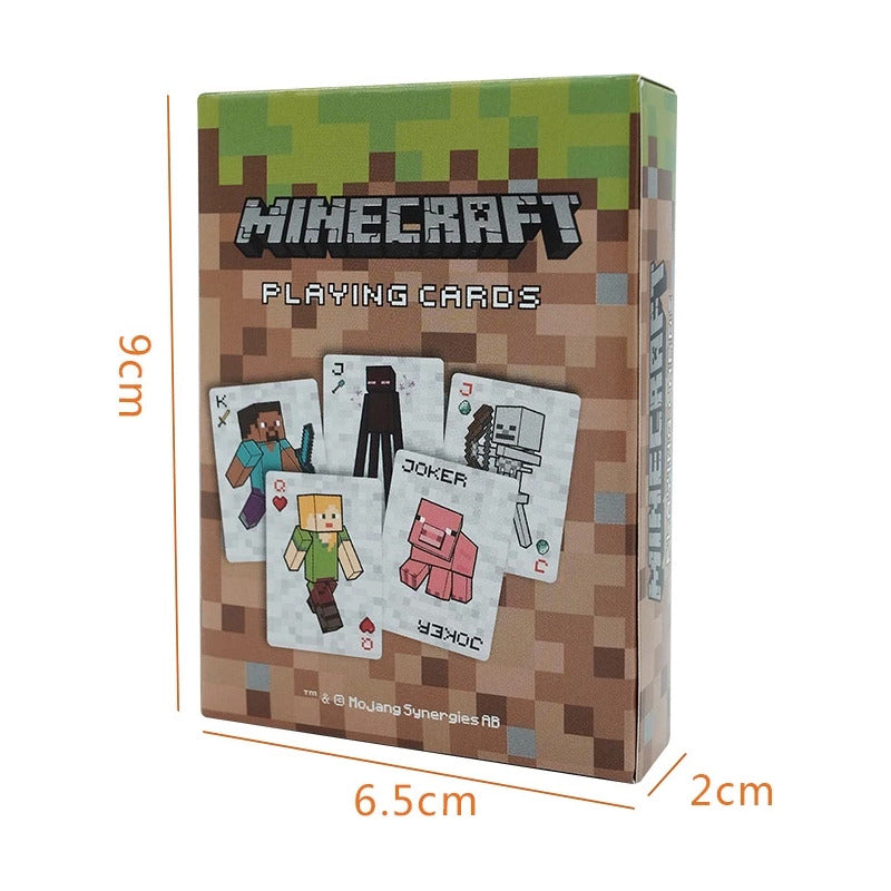 JUEGO CARTAS POKER VERSIÓN LIMITADA MINECRAFT MARRÓN CLARO PERSONAJES MINECRAFT UNIVERSAL