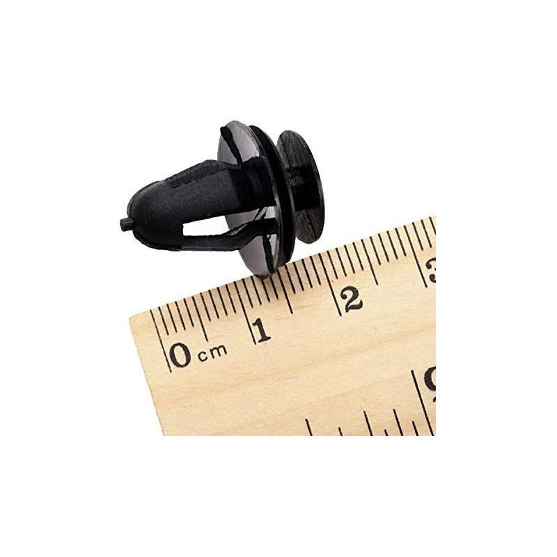 10X PIN CLIP PLÁSTICO REMACHE AJUSTE CARRO RETENEDOR MOTOR NEGRO