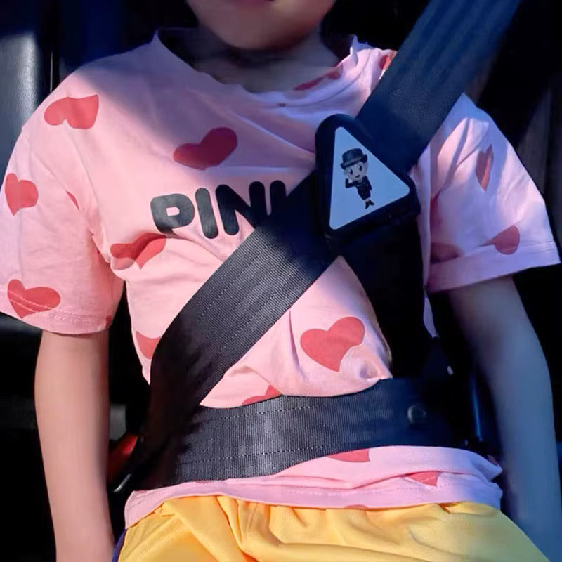 CORREA AJUSTE CINTURON SEGURIDAD SILLA NIÑOS CARRO COLEGIO NEGRO