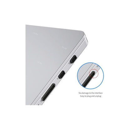 16 UND TAPÓN ANTIPOLVO PORTÁTIL PC USB HDMI VGA TIPO C NEGRO NEGRO