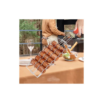 PARRILLA ACERO INOXIDABLE SALCHICHAS BBQ RESTAURANTE COCINA