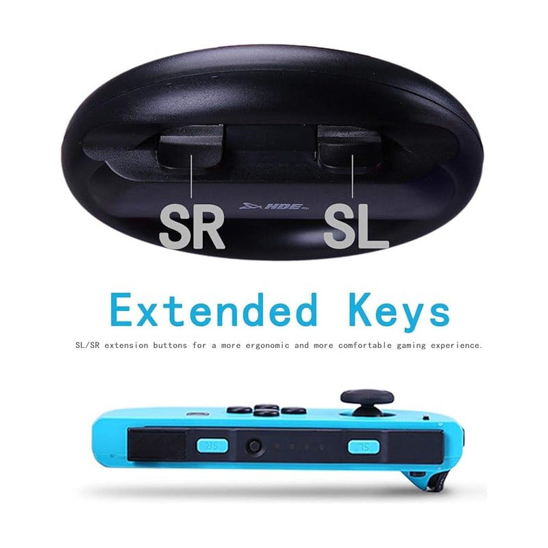 VOLANTES COMPATIBLE JOY-CON NINTENDO SWITCH & OLED NEGRO