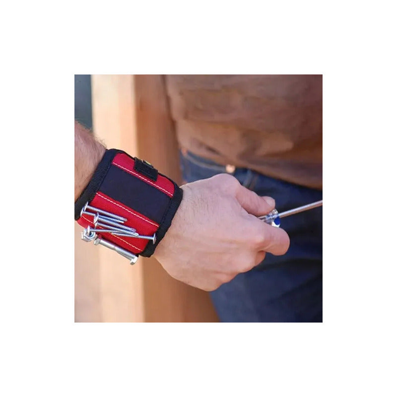 PULSERA MUÑEQUERA MAGNÉTICA TORNILLOS CLAVOS BROCAS TUERCAS N/A