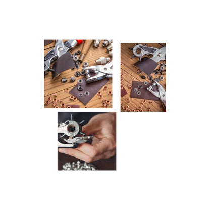 PINZA PERFORADORA OJALES CUERO 6 TAMAÑOS MARROQUINERÍA