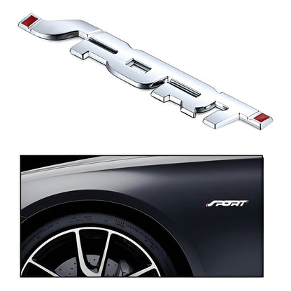 EMBLEMA CARRO SPORT 3D METAL ADHESIVO INSIGNIA LUJO VEHÍCULO