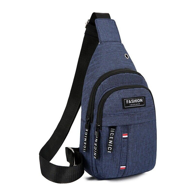 MALETIN LIGERO IMPERMEABLE CORREA AJUSTABLE VIAJE MALETA AZUL MARINO LISA