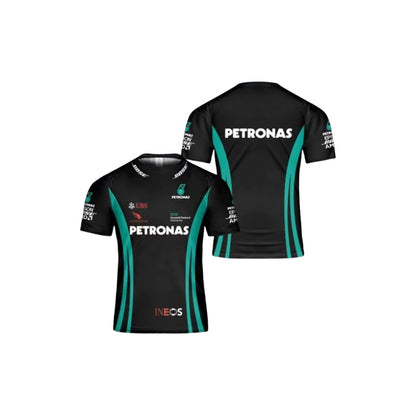 CAMISETA F1 RACING POLYESTER TRANSPIRABLE PETRONAS HAMILTON NEGRO Y VERDE POLYESTER 2XL (ASIA)