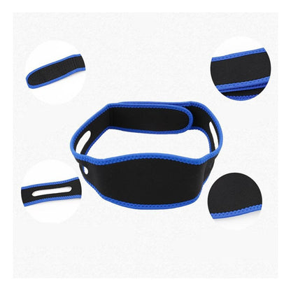 BANDA ANTI RONQUIDO APNEA DEL SUEÑO BARBILLA UNISEX DORMIR AZUL 65MM LARGO