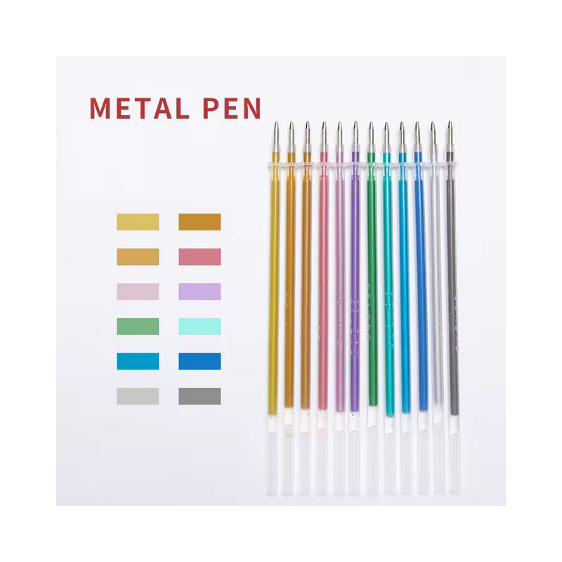 12X MINA REPUESTO RESALTADOR METÁLICO ARTISTICO HC6407-12