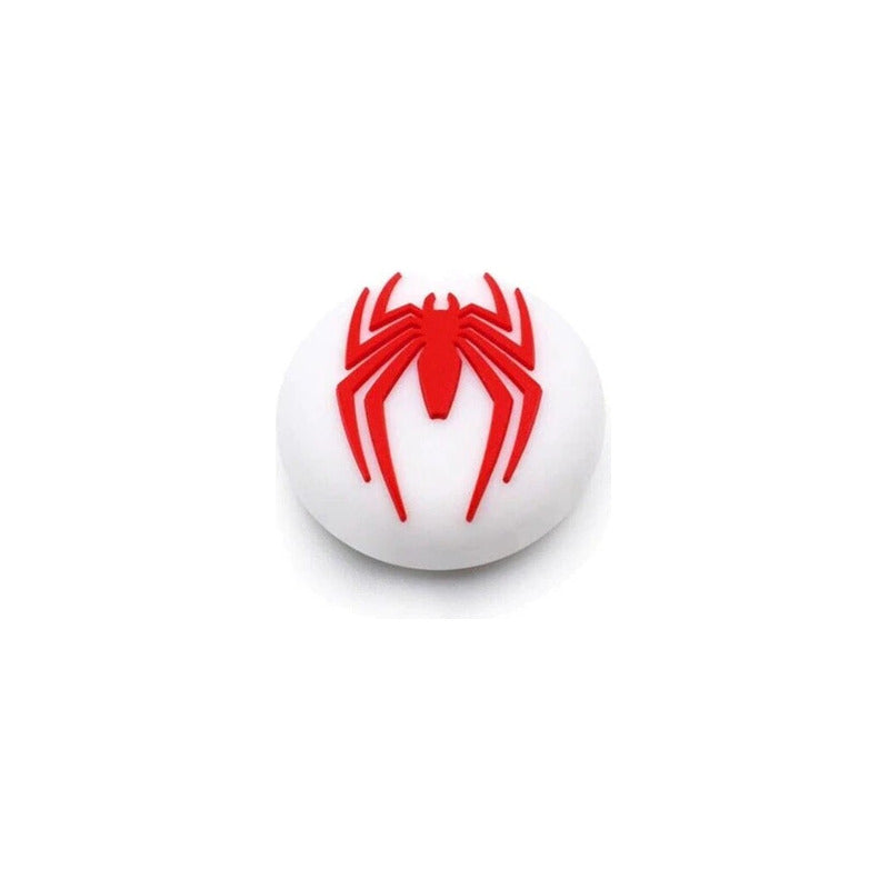 2X PROTECTOR SILICONA JOYSTICK SPIDERMAN LOGO 2011 BLANCO BLANCO