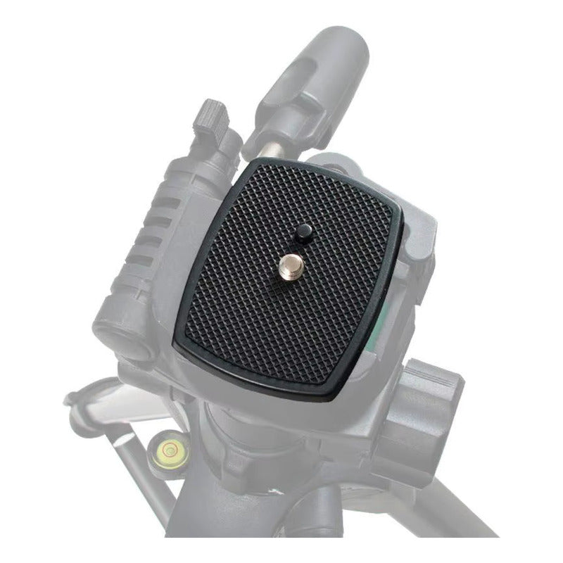 PLACA LIBERACIÓN RÁPIDA TRÍPODE ZAPATA 4.3X4.3CMS 1/4 ROSCA NEGRO