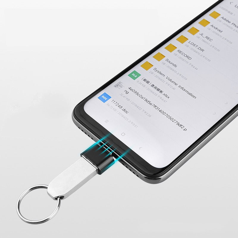 ADAPTADOR CONVERTIDOR USB HEMBRA TIPO C MACHO OTG 3.0 NEGRO NEGRO