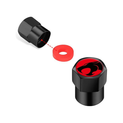 JUEGO TAPA VÁLVULA AIRE LLANTA CARRO MOTO BICI THUNDERCATS